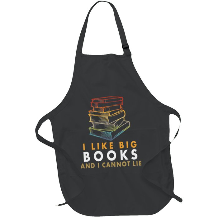 I Like Big Books And I Cannot Lie Full-Length Apron With Pockets