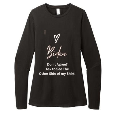 I Love Biden And I Love Trump Confuse Your Friends! Gift Womens CVC Long Sleeve Shirt