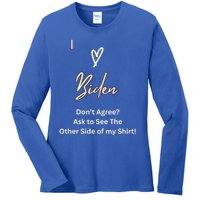 I Love Biden And I Love Trump Confuse Your Friends! Gift Ladies Long Sleeve Shirt