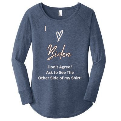 I Love Biden And I Love Trump Confuse Your Friends! Gift Women's Perfect Tri Tunic Long Sleeve Shirt