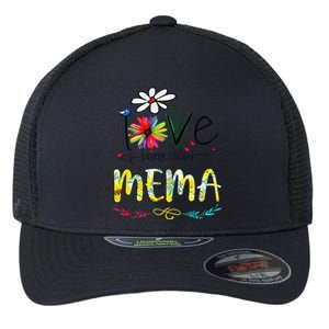 I Love Being Called Mema Sunflower Mothers Day Gift Flexfit Unipanel Trucker Cap