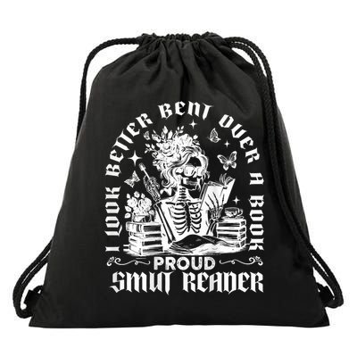 I Look Better Bent Over A Book Proud Smut Reader  Drawstring Bag