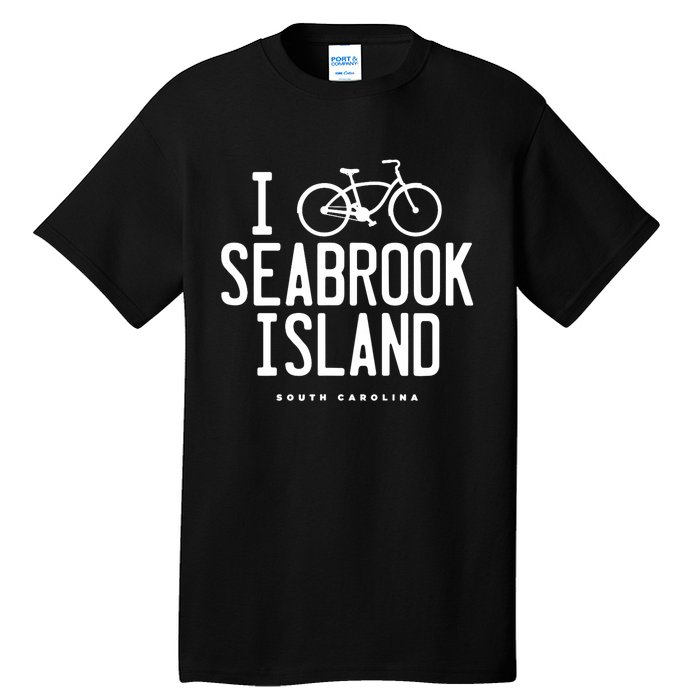 I Love Biking Graphic Seabrook Island South Carolina SC Tall T-Shirt