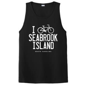 I Love Biking Graphic Seabrook Island South Carolina SC PosiCharge Competitor Tank