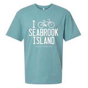 I Love Biking Graphic Seabrook Island South Carolina SC Sueded Cloud Jersey T-Shirt