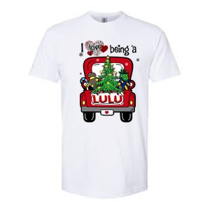 I Love Being A Lulu Tree Truck Happy Family New Christmas Cool Gift Softstyle CVC T-Shirt