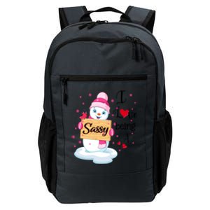 I Love Being A Sassy Snow Happy Family New Christmas Cool Gift Daily Commute Backpack