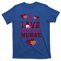 I Love Being A School Nurses Teacher Valentines Day Gnome Gift T-Shirt