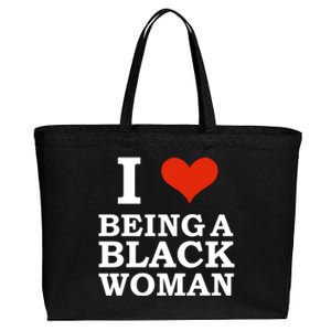 I Love Being A Black Black Is Beautiful Pride Gift Cotton Canvas Jumbo Tote