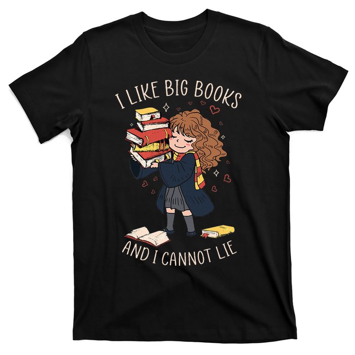 I Like Big Books And I Cannot Lie Reading Book Bookworm T-Shirt