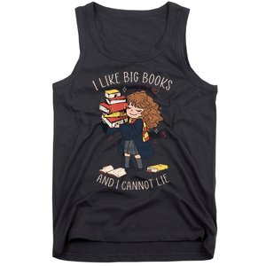 I Like Big Books And I Cannot Lie Reading Book Bookworm Tank Top