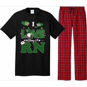 I Love Being Rn St Patricks Day Gnome Nurse Cute Gift Pajama Set