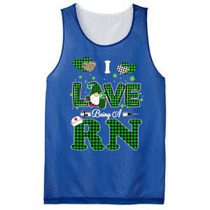 I Love Being Rn St Patricks Day Gnome Nurse Cute Gift Mesh Reversible Basketball Jersey Tank