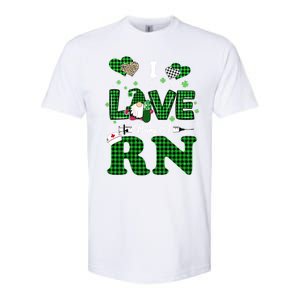 I Love Being Rn St Patricks Day Gnome Nurse Cute Gift Softstyle CVC T-Shirt