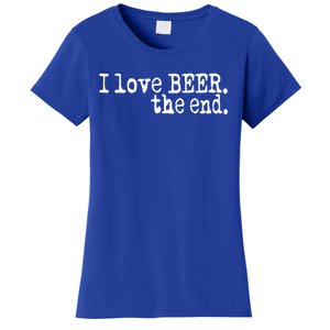 I Love Beer Gift Foodie Funny St Patricks Cute Gift Women's T-Shirt