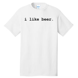 I Like Beer Minimalist Funny Drinking Tall T-Shirt