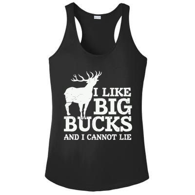 I Like Big Bucks And I Cannot Lie Deer Hunting Ladies PosiCharge Competitor Racerback Tank