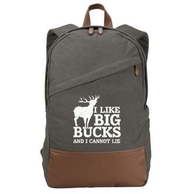 I Like Big Bucks And I Cannot Lie Deer Hunting Cotton Canvas Backpack