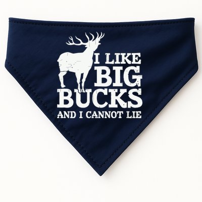 I Like Big Bucks And I Cannot Lie Deer Hunting USA-Made Doggie Bandana
