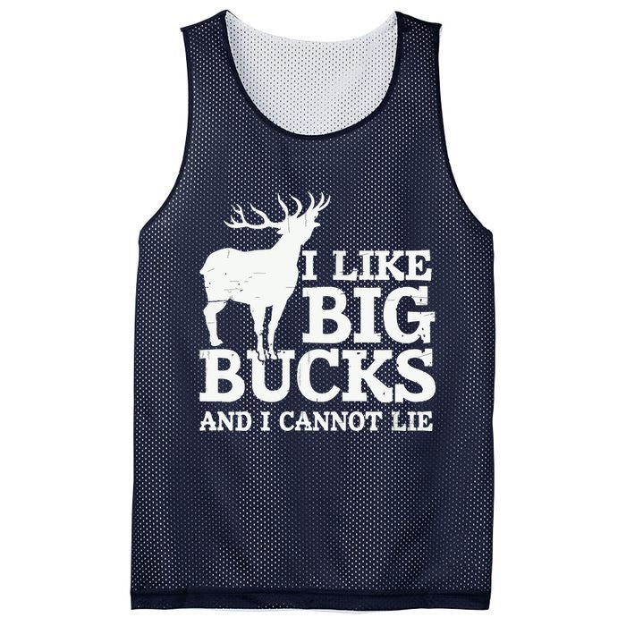 I Like Big Bucks And I Cannot Lie Deer Hunting Mesh Reversible Basketball Jersey Tank