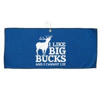 I Like Big Bucks And I Cannot Lie Deer Hunting Large Microfiber Waffle Golf Towel