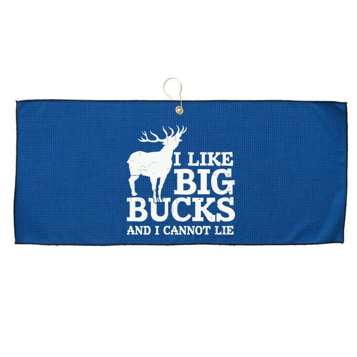 I Like Big Bucks And I Cannot Lie Deer Hunting Large Microfiber Waffle Golf Towel