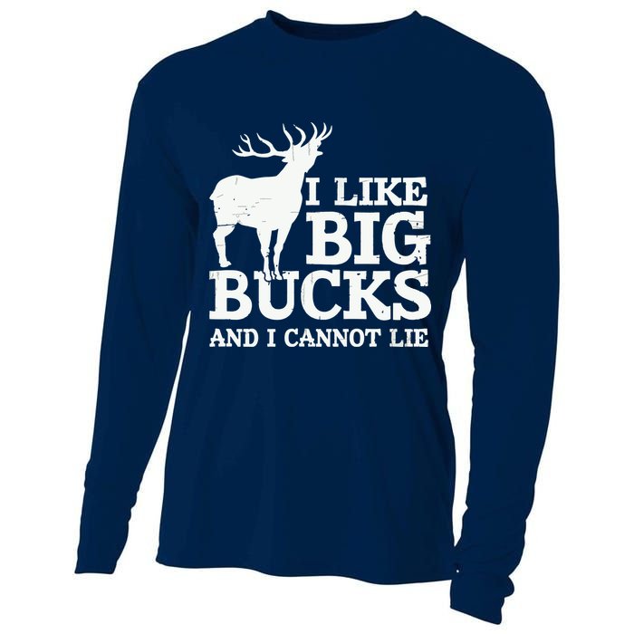 I Like Big Bucks And I Cannot Lie Deer Hunting Cooling Performance Long Sleeve Crew