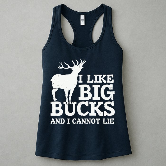 I Like Big Bucks And I Cannot Lie Deer Hunting Womens Tank Top