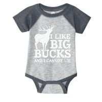 I Like Big Bucks And I Cannot Lie Deer Hunting Infant Baby Jersey Bodysuit