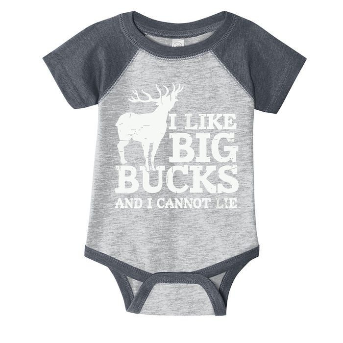 I Like Big Bucks And I Cannot Lie Deer Hunting Infant Baby Jersey Bodysuit