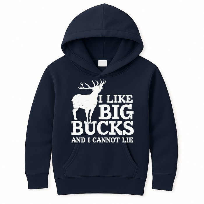 I Like Big Bucks And I Cannot Lie Deer Hunting Kids Hoodie