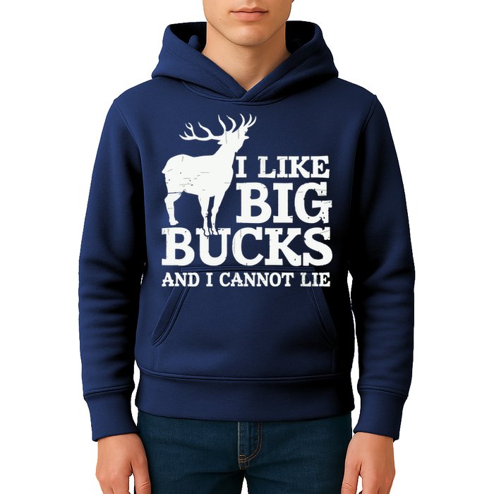I Like Big Bucks And I Cannot Lie Deer Hunting Kids Hoodie