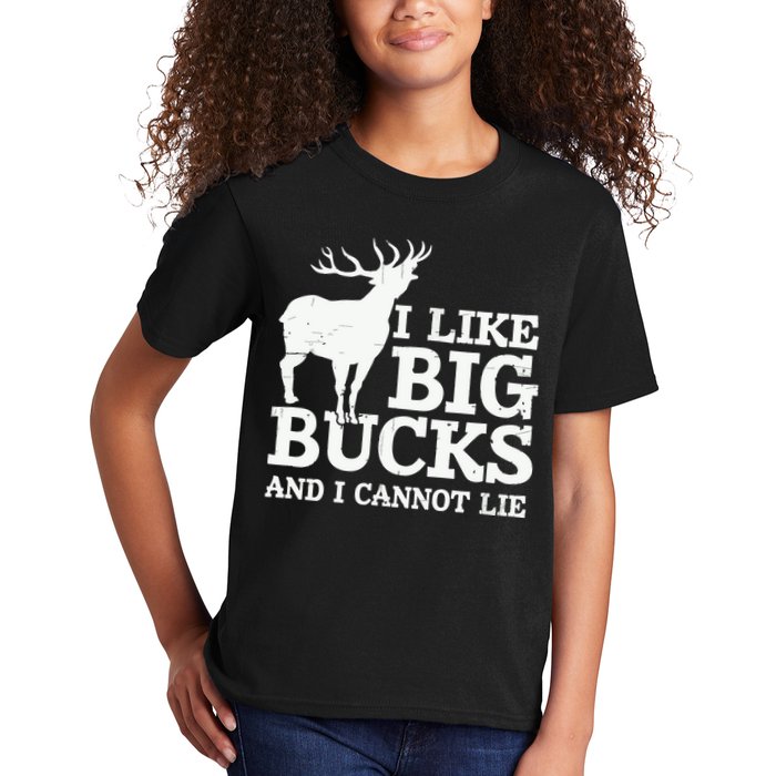 I Like Big Bucks And I Cannot Lie Deer Hunting Kids T-Shirt