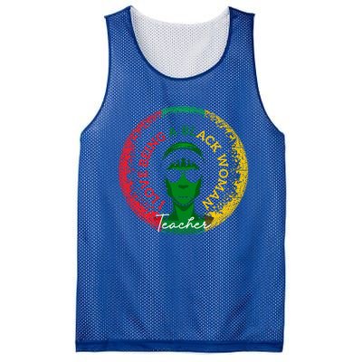 I Love Being A Black Teacher Black History Month Gift Mesh Reversible Basketball Jersey Tank