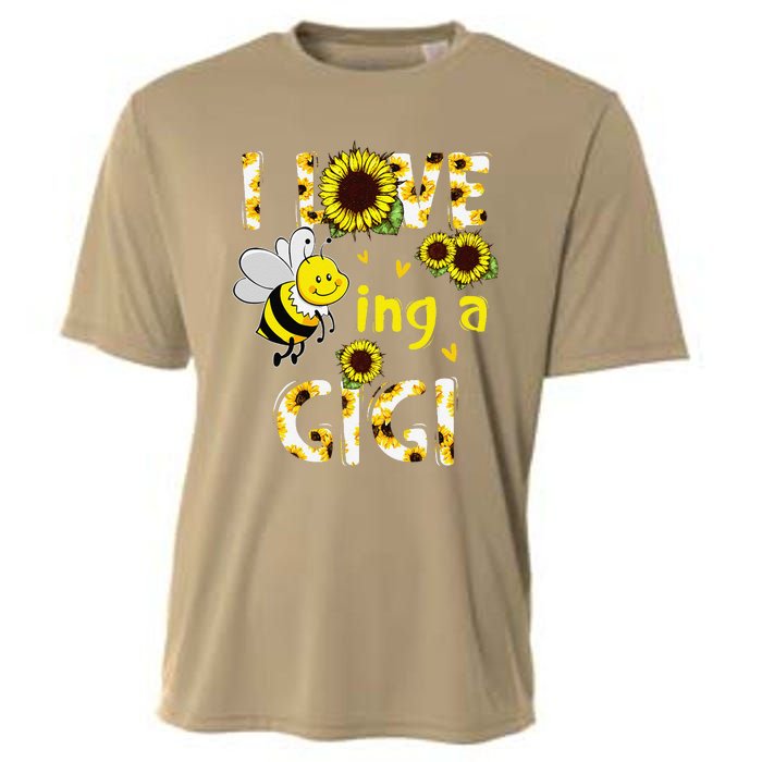 I Love Being A Gigi Sunflower Bee, Mother's Day Cooling Performance Crew T-Shirt