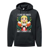 I Like Big Mugs Oktoberfest Bavarian Munich Beer Festival Performance Fleece Hoodie