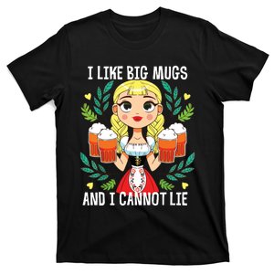 I Like Big Mugs Oktoberfest Bavarian Munich Beer Festival T-Shirt