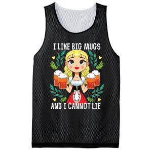 I Like Big Mugs Oktoberfest Bavarian Munich Beer Festival Mesh Reversible Basketball Jersey Tank