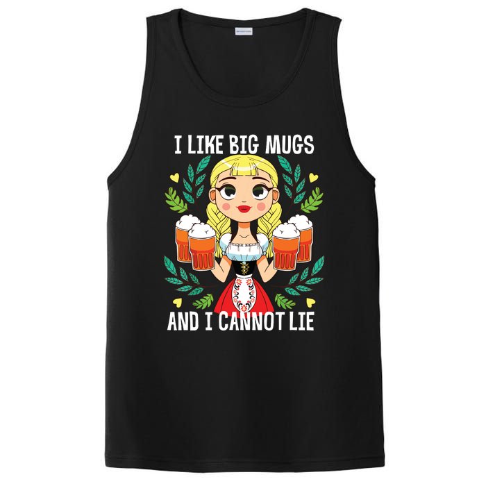 I Like Big Mugs Oktoberfest Bavarian Munich Beer Festival PosiCharge Competitor Tank