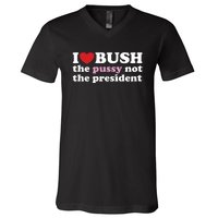 I Love Bush V-Neck T-Shirt