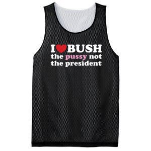 I Love Bush Mesh Reversible Basketball Jersey Tank