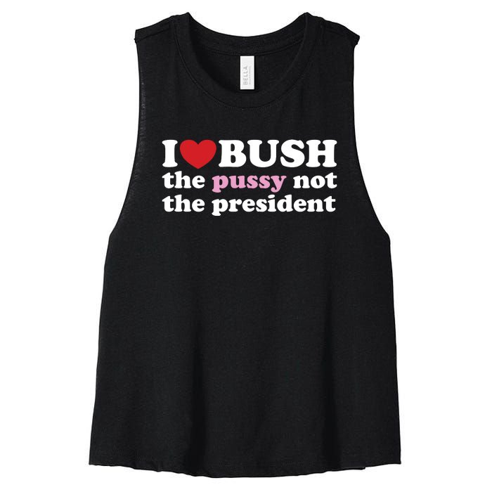 I Love Bush Women's Racerback Cropped Tank