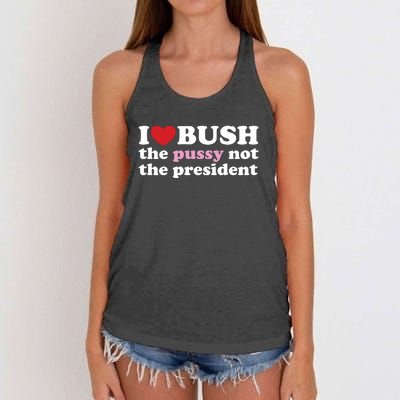 I Love Bush Women's Knotted Racerback Tank