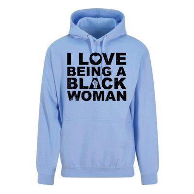 I Love Being A Black Black Fist Gift Unisex Surf Hoodie