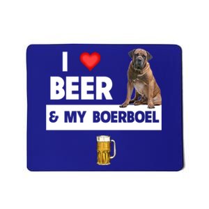 I Love Beer And My Boerboel Hunting Dog Mom Dad Ing Great Gift Mousepad