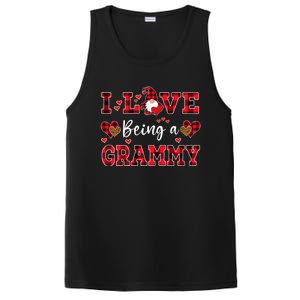 I Love Being A Grammy Gnome Valentine's Day Gift PosiCharge Competitor Tank