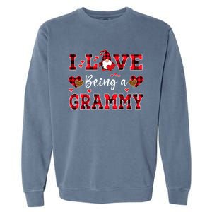 I Love Being A Grammy Gnome Valentine's Day Gift Garment-Dyed Sweatshirt