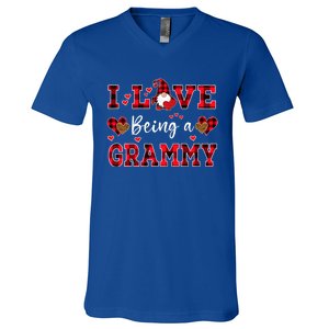 I Love Being A Grammy Gnome Valentine's Day Gift V-Neck T-Shirt