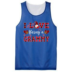 I Love Being A Grammy Gnome Valentine's Day Gift Mesh Reversible Basketball Jersey Tank