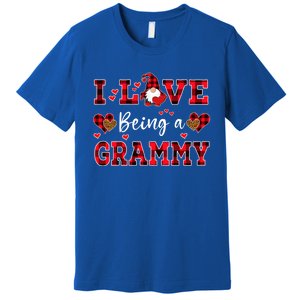 I Love Being A Grammy Gnome Valentine's Day Gift Premium T-Shirt